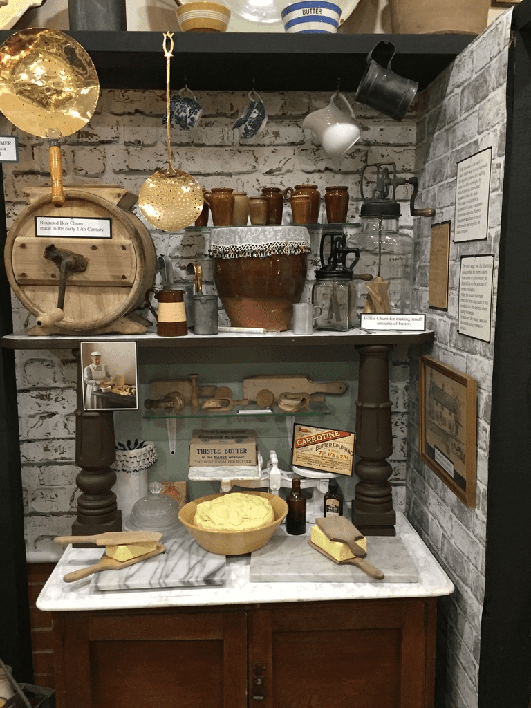 A dairy in a museum